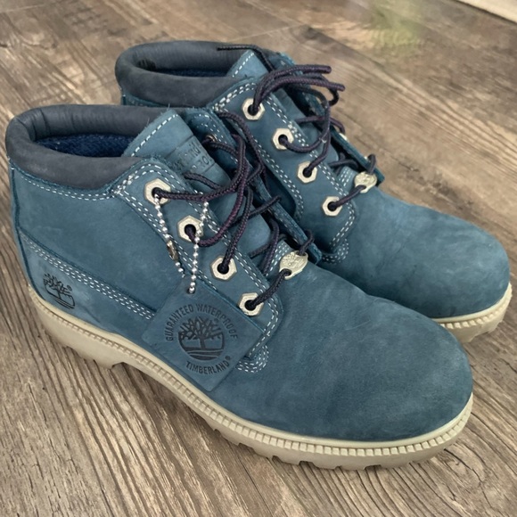 Timberland Shoes - Timberland vintage low-top boots, blue, women’s 7